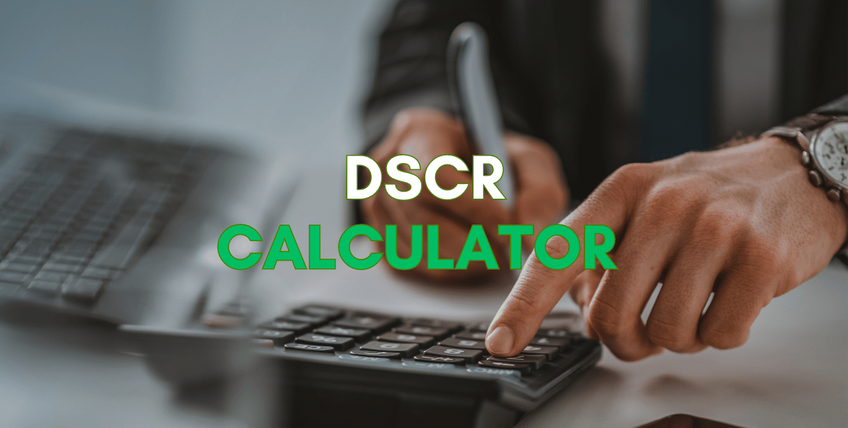 A man calculating DSCR loan.