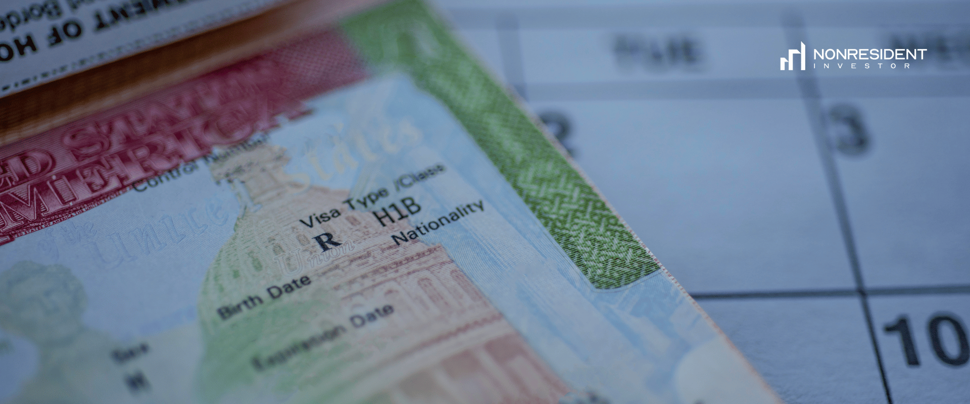 H1B visa in the passport